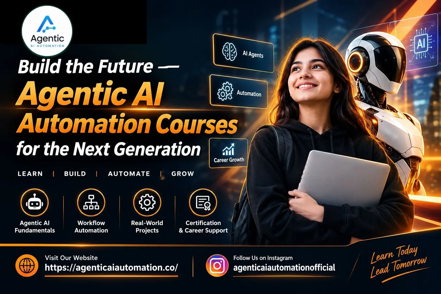 Agentic AI Automation Courses for learning AI agents and business automation