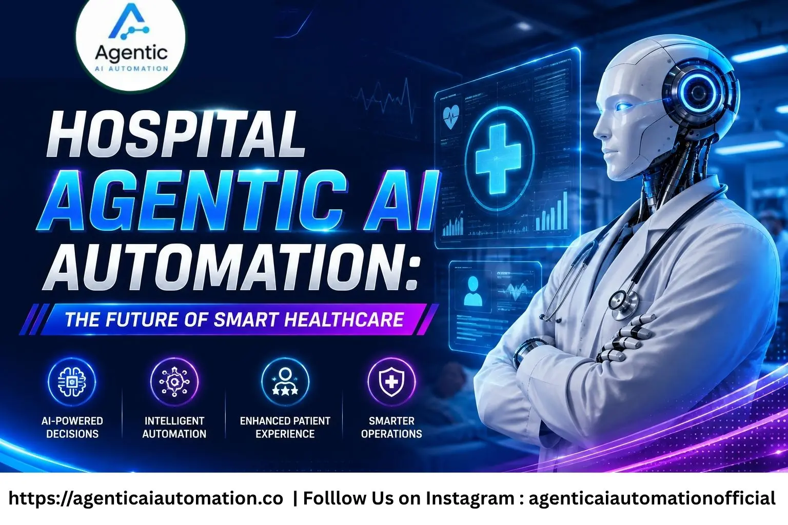 Hospital Agentic AI Automation for smart healthcare operations and patient management